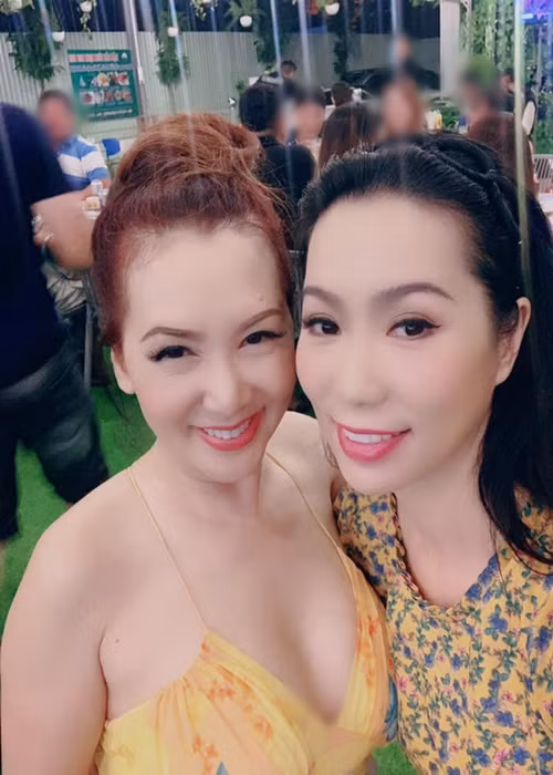 Mộng Vân hội ngộ diễn viên Trịnh Kim Chi. Ảnh: FB Mộng Vân