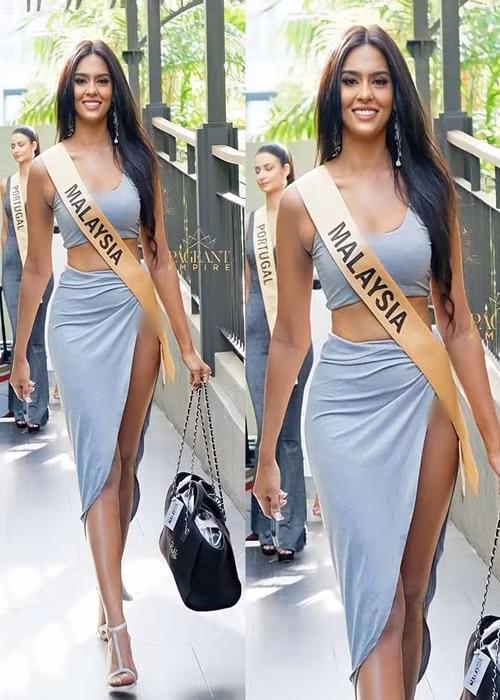 Những ngày qua, đại diện Malaysia lấn át nhiều đối thủ nhờ khoe triệt để lợi thế hình thể với váy áo bó sát, cắt xẻ táo bạo.