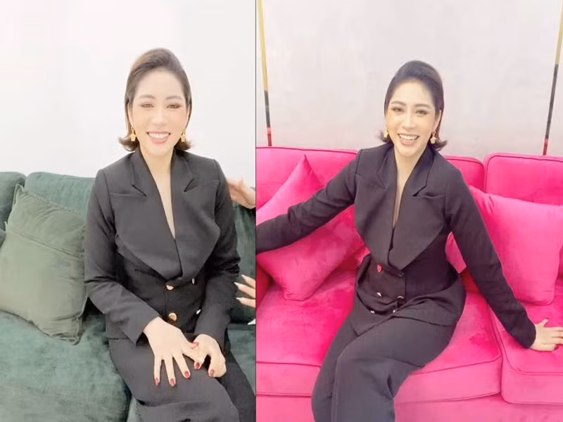 Dang Thu Thao vui ve xuat hien sau khi bi chong cu doa kien