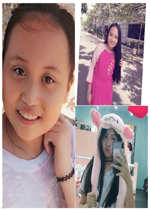 Lúc nhỏ, Nghi Phương bầu bĩnh hơn nên nhiều người khen em giống bố. Ảnh: FB Phương Thanh