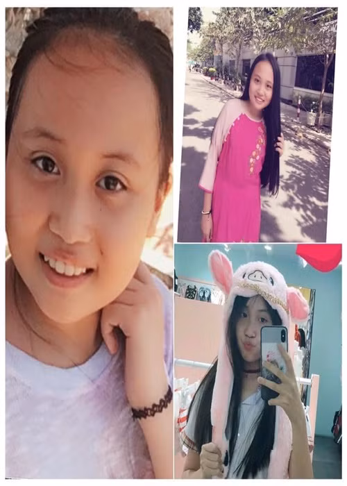 Lúc nhỏ, Nghi Phương bầu bĩnh hơn nên nhiều người khen em giống bố. Ảnh: FB Phương Thanh