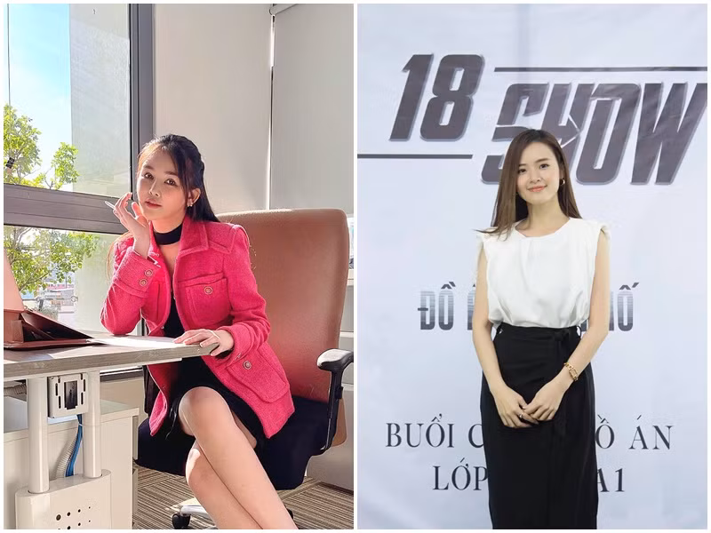  Lê Âu Ngân Anh và Midu (phải) là hai trong số những sao Việt đang dạy học. Ảnh: FB Midu, Ngân Anh