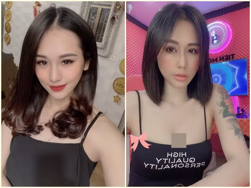 Phương Anh sinh năm 1999, kém Tiên Moon 11 tuổi. Ảnh: FB Tiên Moon, Phương Anh