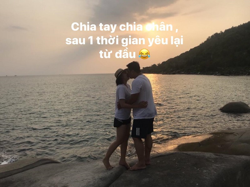 Trong 3 năm hẹn hò, Thu Thảo và Phúc Thành từng chia tay nhưng cuối cùng vẫn trở lại bên nhau. Ảnh: FB Thu Thảo