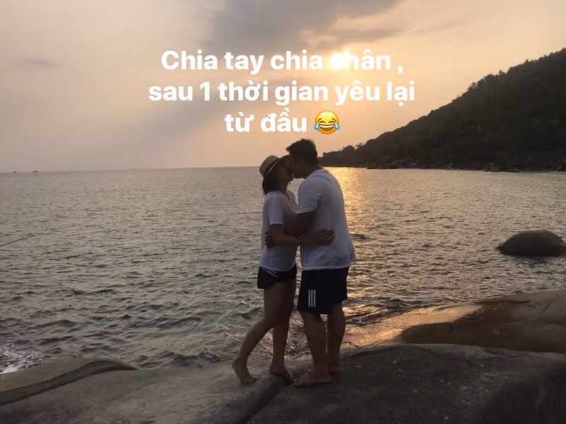 Trong 3 năm hẹn hò, Thu Thảo và Phúc Thành từng chia tay nhưng cuối cùng vẫn trở lại bên nhau. Ảnh: FB Thu Thảo