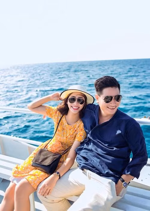 Thu Thảo hết lời khen ngợi nửa kia trước khi cả hai tổ chức đám cưới vào tháng 11/2018. Ảnh: FB Thu Thảo