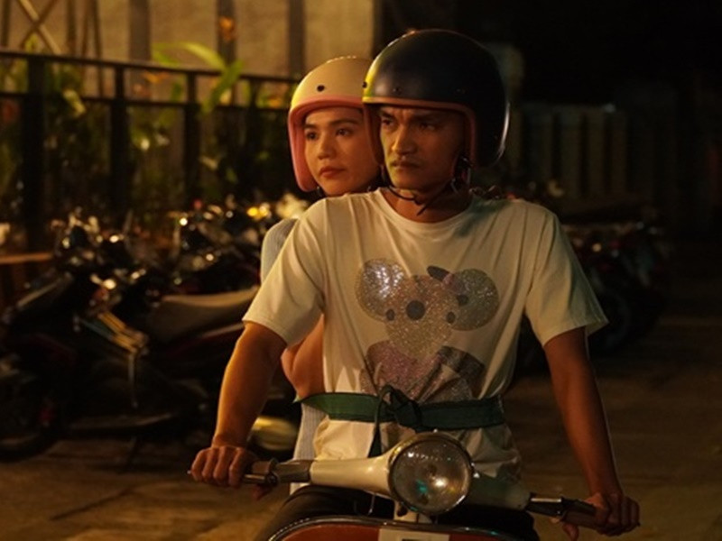 Trong “Chị mẹ học yêu”, Ngọc Trinh tương tác nhiều với Mạc Văn Khoa. Ảnh: Sức khỏe và đời sống