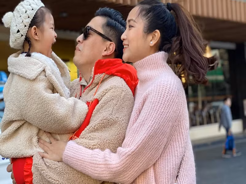 Lam Trường và Yến Phương làm đám cưới năm 2014. Hai người có một cô con gái chung. Ảnh: FB Lam Trường