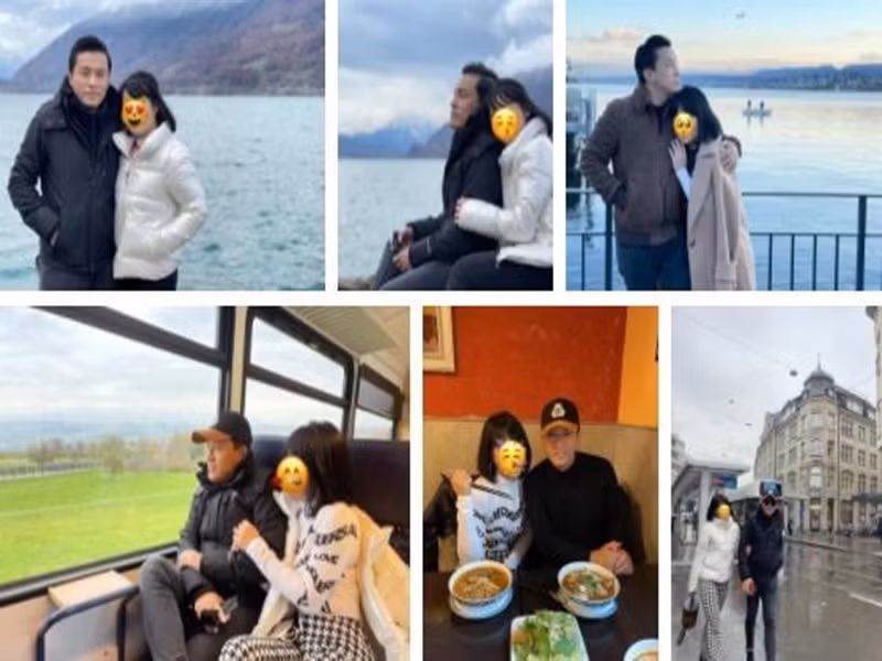 Trên Zing, Lam Trường cho biết, gần đây, tại Thụy Sỹ, anh được fan tổ chức sinh nhật muộn và đưa đi tham quan TP Zurich cùng các địa điểm quay bộ phim “Hạ cánh nơi anh”. Trong buổi tham quan, Lam Trường và một fan nữ chụp ảnh bắt chước những cảnh quay của hai diễn viên chính trong phim. Ảnh: Vietnamnet