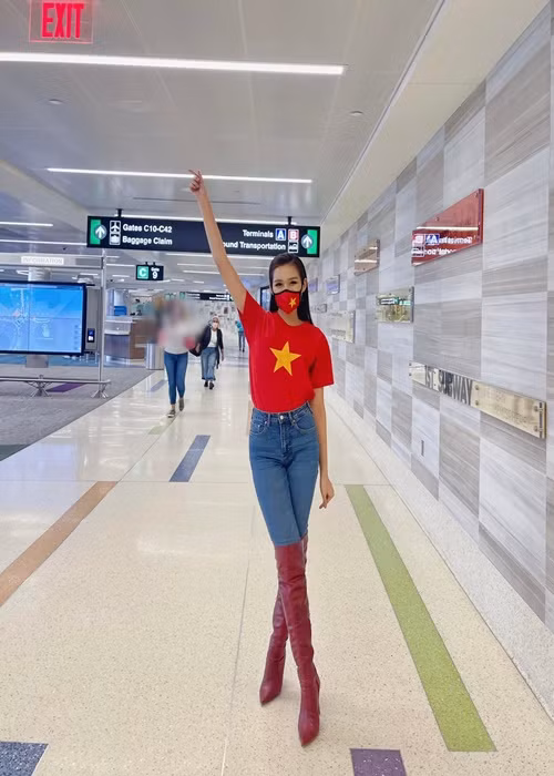 Thi quốc tế, Hoa hậu Đỗ Thị Hà mang theo 10 kiện hành lý. Ảnh: FB Đỗ Thị Hà