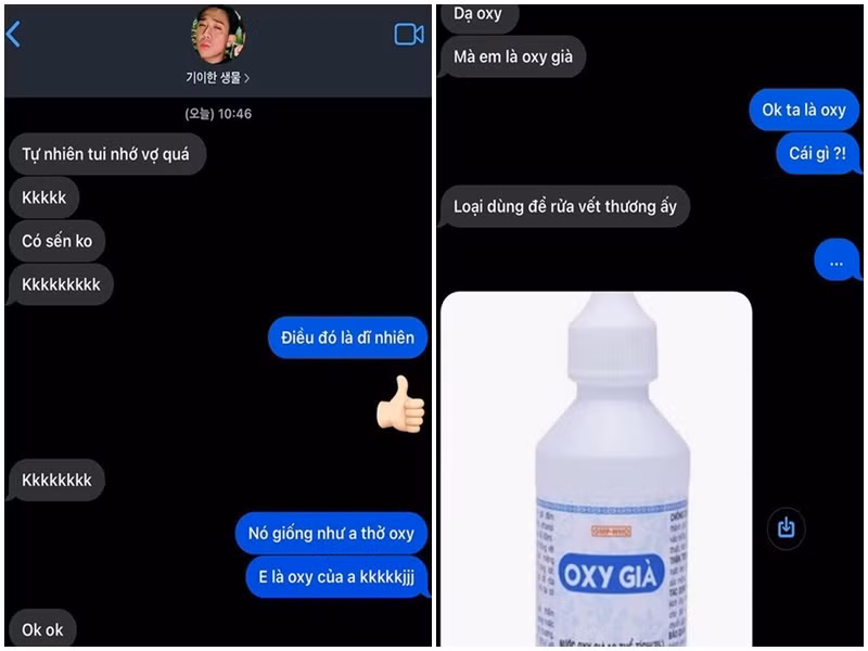 Sau khi bị trù ẻo ly hôn, mọi động thái của Trấn Thành - Hari Won đều gây chú ý. Đầu tháng 11/2021, Hari Won công khai tin nhắn ngọt ngào của Trấn Thành. Cụ thể, nam danh hài bày tỏ nỗi nhớ vợ: “Tự nhiên tôi nhớ vợ quá. Có sến không”. Khi Hari Won tự ví mình là oxy: “Điều đó là dĩ nhiên. Nó giống như anh đang thở oxy. Em là oxy của anh”, Trấn Thành đáp lại: “Dạ oxy. Mà em là oxy già. Loại dùng để rửa vết thương ấy”.