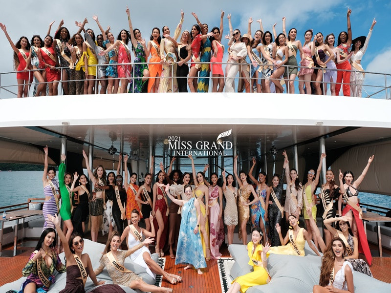 Hoa hậu Hòa bình Quốc tế 2021 đang diễn ra ở Thái Lan. Năm nay có gần 60 thí sinh tham dự. Chung kết cuộc thi được tổ chức vào ngày 4/12. Ảnh: Miss Grand International