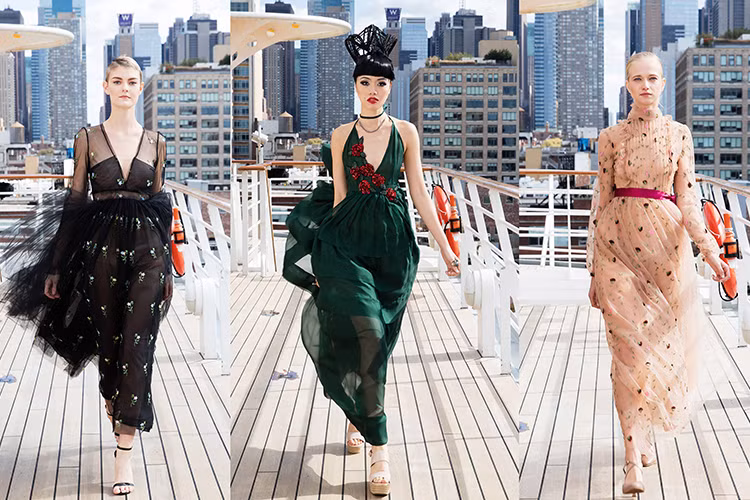 Đại diện đến từ Ba Lan này đã khéo léo sử dụng chất vải voan và tơ tằm mỏng với những đường cắt táo bạo, gợi cảm. 