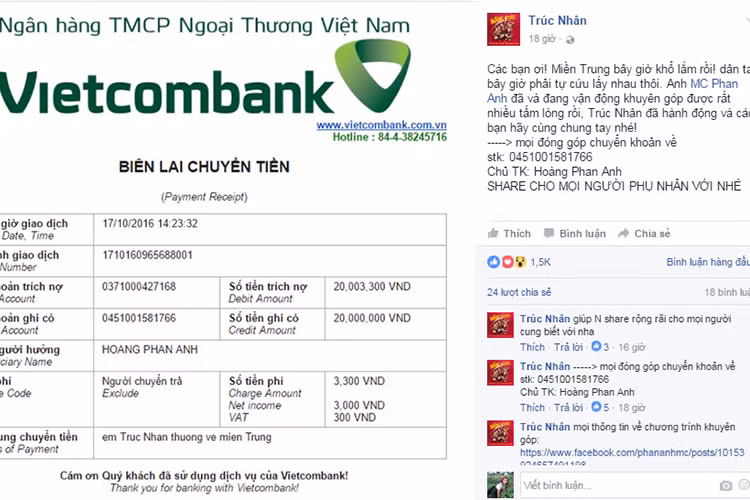 Loat sao Viet ung ho dong bao mien Trung so tien khung-Hinh-9