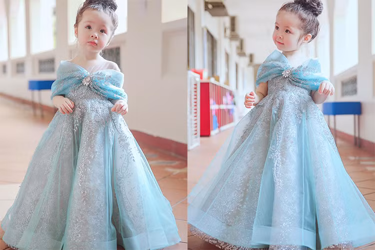 Mới đây, hot girl Elly Trần chia sẻ trên trang cá nhân chính thức của mình bộ ảnh hóa nàng Lọ Lem của cô con gái Mộc Trà.