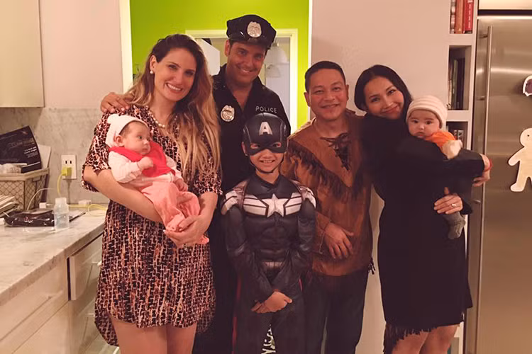 Bé Sonic - con trai diễn viên Kim Hiền cũng có tạo hình dễ thương vào ngày Halloween. (Ảnh: Facebook Kim Hiền)