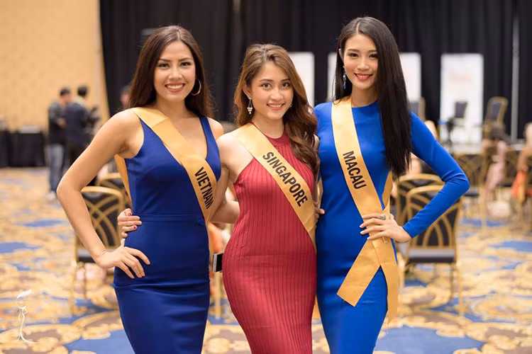 Đại diện của Việt Nam cho biết, cô cảm thấy rất hạnh phúc vì được khán giả yêu mến. Nguyễn Thị Loan không quên cám ơn NTK Vũ Việt Hà đã tạo ra bộ trang phục được yêu thích. (Ảnh: Miss Grand International) 