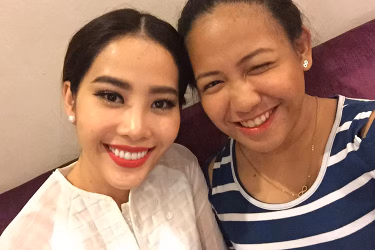 Trong gần một tháng tham gia cuộc thi, đại diện của Việt Nam cũng đã có thêm những người bạn thân thiết. (Ảnh: Facebook nhân vật) 