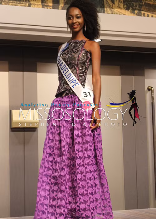 Missosology dự đoán thí sinh về thứ 3 trong cuộc thi Hoa hậu Quốc tế 2016 là Presile Adolphe. Người đẹp đến từ Guadeloupe có thể nói trôi chảy tiếng Anh ngoài tiếng Pháp. 