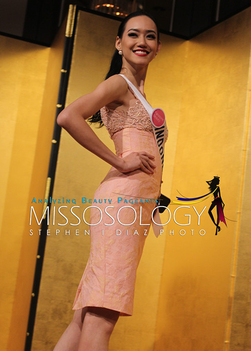 Xếp vị trí thứ 2, Felicia Hwang - đại diện của Indonesia được trang Missosology đánh giá là người đẹp thân thiện với bạn cùng nhóm và các nhân viên trong ban tổ chức. 