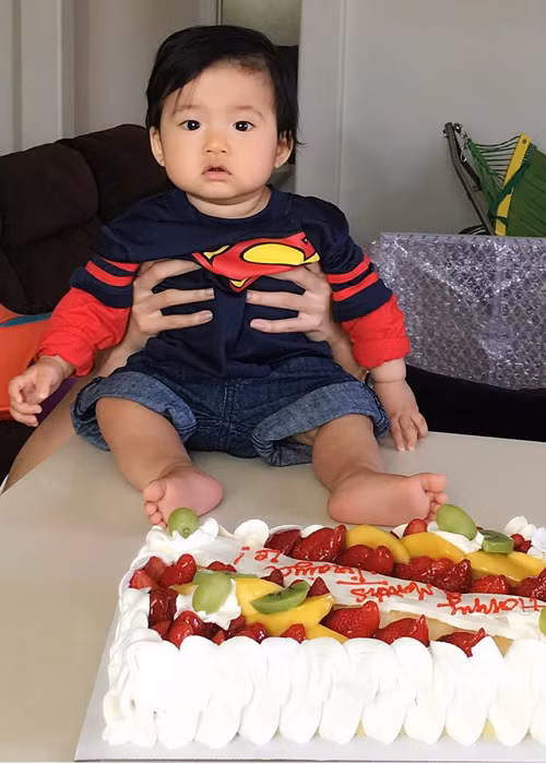 Bé Jiraiya được nhiều fans của Ngọc Quyên yêu mến bởi vẻ ngoài bụ bẫm, đáng yêu.