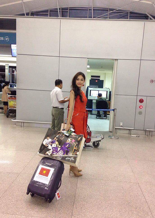 Hiện tại, sức khỏe và tinh thần của Á khôi 2 cuộc thi Hoa khôi Áo dài Việt Nam 2016 rất tốt. (Ảnh: Fanpage Miss International Vietnam)