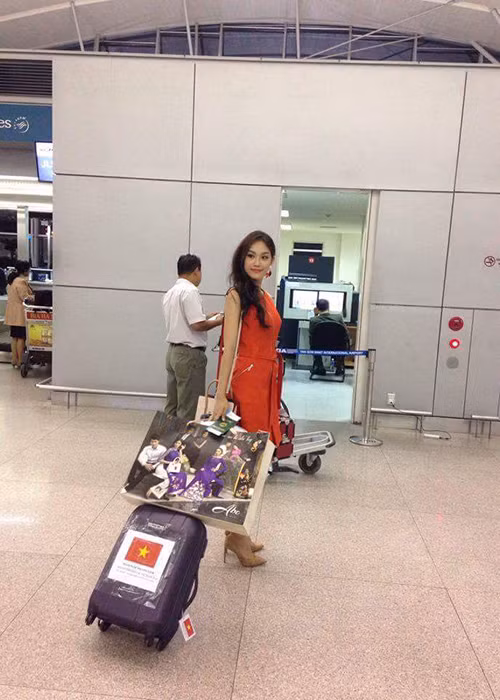 Hiện tại, sức khỏe và tinh thần của Á khôi 2 cuộc thi Hoa khôi Áo dài Việt Nam 2016 rất tốt. (Ảnh: Fanpage Miss International Vietnam)