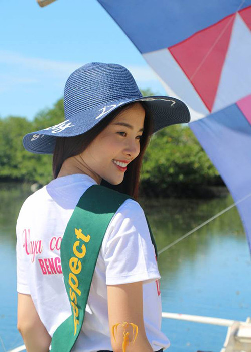 Cụ thể, đại diện của Việt Nam nhận được hơn 76.000 lượt bình chọn (chiếm tỉ lệ 68%), bỏ xa thí sinh được yêu thích thứ hai là đại diện của Myanmar với hơn 26.000 lượt bình chọn. (Ảnh: Miss Earth) 