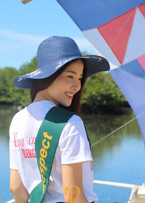 Cụ thể, đại diện của Việt Nam nhận được hơn 76.000 lượt bình chọn (chiếm tỉ lệ 68%), bỏ xa thí sinh được yêu thích thứ hai là đại diện của Myanmar với hơn 26.000 lượt bình chọn. (Ảnh: Miss Earth) 