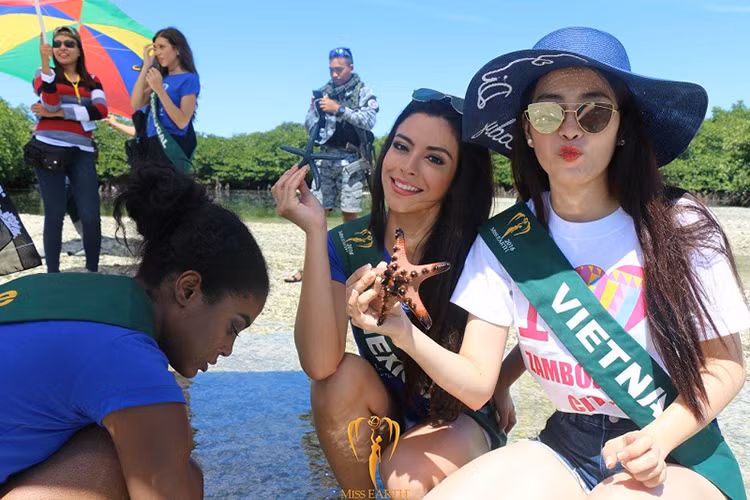 Nếu duy trình, Nam Em sẽ giành giải Thí sinh được yêu thích nhất tại Hoa hậu Trái đất 2016 do độc giả Missosology bình chọn. (Ảnh: Miss Earth) 