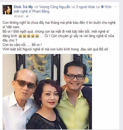 Nghe si Viet tiec thuong nghe si Pham Bang qua doi-Hinh-4