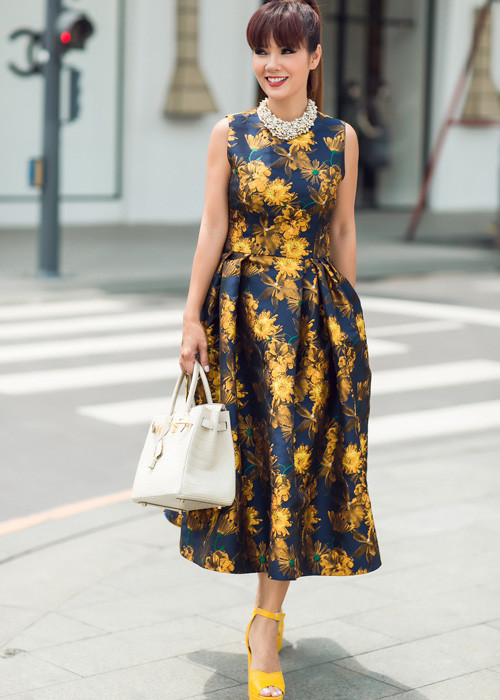 Dù đã có cuộc sống ổn định tại Mỹ nhưng Hoa hậu Áo dài Việt Nam 1989 vẫn thỉnh thoảng về nước để hội ngộ bạn bè.