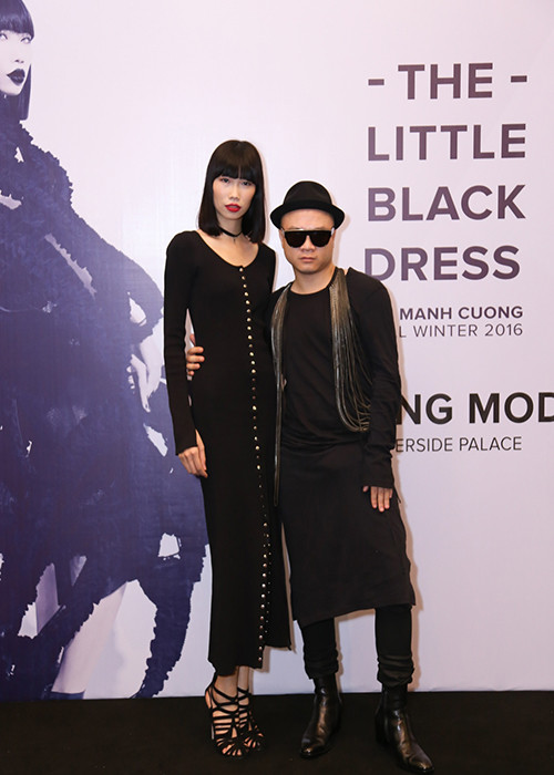 Chân dài Kim Phương được Đỗ Mạnh Cường đánh giá cao bởi gương mặt góc cạnh, đậm chất thời trang. Cô cũng là người mẫu xuất hiện trên poster của show Thu - Đông 2016.