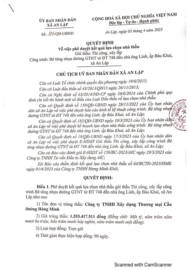 Bình Dương: Công ty Hùng Minh - nhà thầu quen mặt tại UBND xã An Lập - Hình 5 Binh Duong: Cong ty Hung Minh - nha thau quen mat tai UBND xa An Lap-Hinh-5