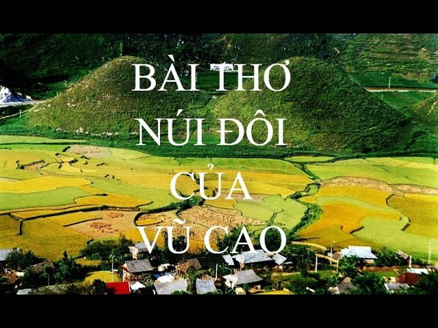 Trước khi Vũ Cao sáng tác bài thơ Núi đôi, ông dự định viết truyện ngắn. Nhưng khi nghe chuyện thật, cảm xúc ông dâng trào thành thơ.