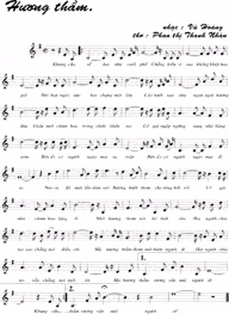 Hương thầm được giải nhì cuộc thi thơ của tuần báo Văn nghệ năm 1969. Đến năm 1984, bài thơ được nhạc sĩ Vũ Hoàng phổ nhạc. 