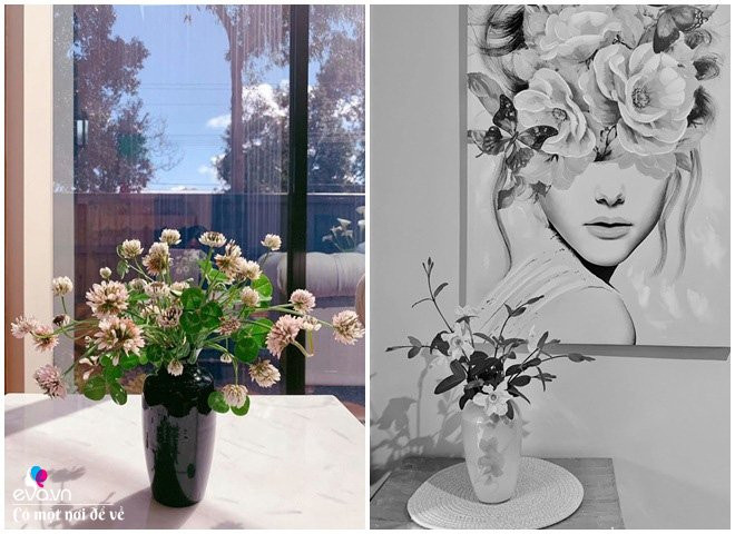 “Khởi đầu ngày mới với 1 bình hoa mới mang lại cảm giác rất dễ chịu. Mình thường cắm tất cả các loại hoa, kể cả cỏ dại nhưng thật lòng, mình thấy các bình hoa mình cắm cơ bản ở mức “nhìn được”, hài hòa với không gian và thời gian. Nếu xét kỹ về đường nét, cấu trúc của một bình hoa, bố cục, tỷ lệ, tương quan màu sắc sáng tối, cách kết hợp vật liệu, bình hoa, cấu thành của một bình hoa, mình tự chấm điểm 0 vì chưa có học gì cả. Mình hoàn toàn cắm hoa tự phát”, chị Phương Bắc cười.