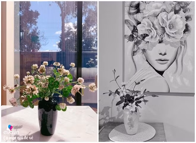 “Khởi đầu ngày mới với 1 bình hoa mới mang lại cảm giác rất dễ chịu. Mình thường cắm tất cả các loại hoa, kể cả cỏ dại nhưng thật lòng, mình thấy các bình hoa mình cắm cơ bản ở mức “nhìn được”, hài hòa với không gian và thời gian. Nếu xét kỹ về đường nét, cấu trúc của một bình hoa, bố cục, tỷ lệ, tương quan màu sắc sáng tối, cách kết hợp vật liệu, bình hoa, cấu thành của một bình hoa, mình tự chấm điểm 0 vì chưa có học gì cả. Mình hoàn toàn cắm hoa tự phát”, chị Phương Bắc cười.