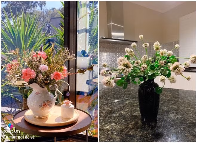 Về kích thước của bình hoa phải phụ thuộc vào số lượng hoa bạn cắm. Bạn cần kiểm soát số lượng bông cắm, tránh việc cắm quá nhiều hoa trong 1 lọ. Với những không gian nhỏ hẹp nên chọn lọ hoa có kích thước nhỏ”, chị tư vấn.