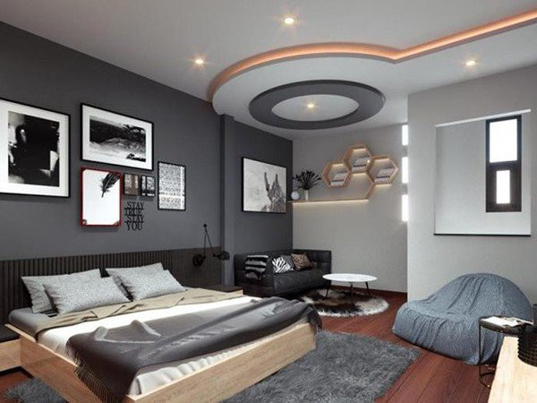 Thiết kế không gian đọc sách ngay trong phòng ngủ đầy đủ ánh sáng tự nhiên ban ngày và ánh đèn ban đêm