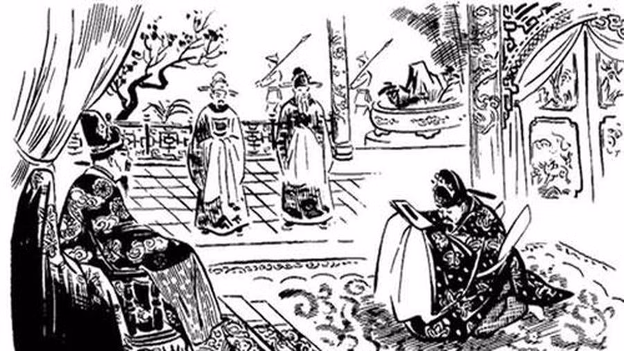 Đến đời vua Trần Dụ Tông trị vì (1341-1369), vua chỉ lo ăn chơi, chểnh mảng việc nước, tin dùng nịnh thần. Trước thảm cảnh đau lòng ấy, Chu Văn An dâng “thất trảm sớ”, đề nghị chém đầu 7 tên nịnh thần trong triều được vua sủng ái.