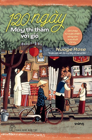 Bìa sách 120 ngày Mây thì thầm với gió. Ảnh: NXB Trẻ.