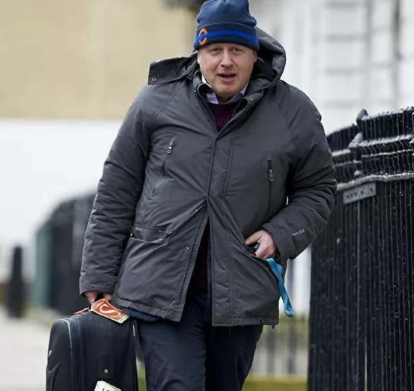 Hình ảnh ông Boris Johnson trên đường về nhà khi còn là Thị trưởng London, năm 2016.