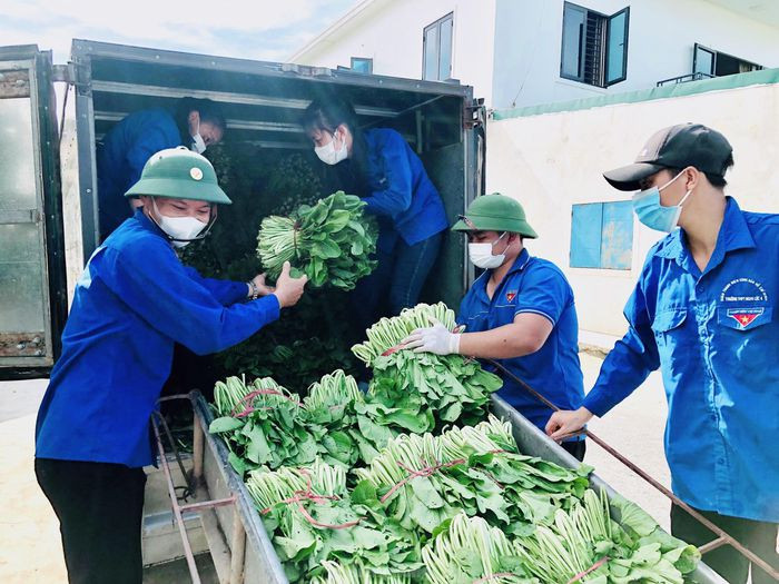 Nu sinh lop 12 o Nghe An chieu hoc, sang toi tinh nguyen chong dich-Hinh-5