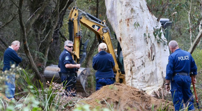 Tarantino đã dẫn cảnh sát đi tìm thi thể của bé Quanne Diec tại nơi mà ông ta được cho là đã chôn cất nạn nhân. Tuy nhiên, đến nay, thi thể của bé Diec vẫn chưa được tìm thấy. Ảnh: 9News.