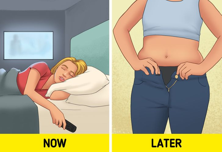 Tăng cân: Ánh sáng nhân tạo vào ban đêm có thể là nguyên nhân làm chậm quá trình trao đổi chất. Bên cạnh đó, sự gián đoạn giấc ngủ và nhịp sinh học có thể gây béo phì.