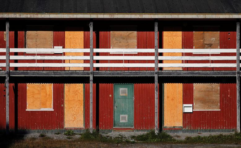 Ngôi nhà này bị bỏ hoang ở Nuuk ngày 5/9.