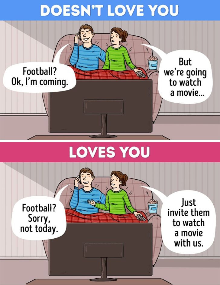 Anh ấy thích dành thời gian cho vợ hơn là thường xuyên đi chơi với bạn bè.