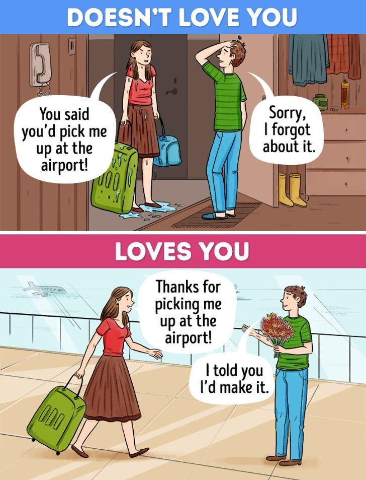 Người chồng yêu thương vợ luôn giữ đúng lời hứa.