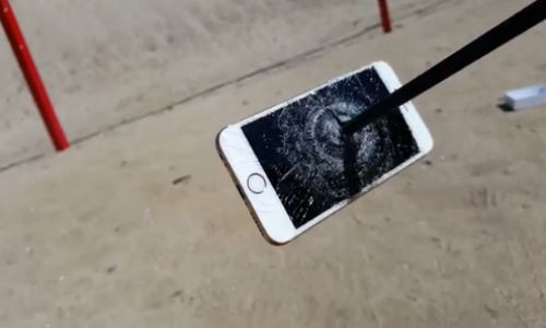 Cung tên xuyên thủng iPhone 6S.